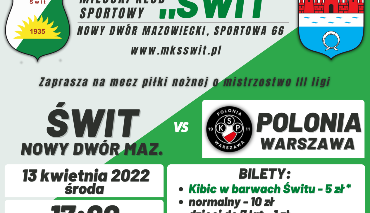 Przedsprzedaż biletów na środowy mecz z Polonią Warszawa
