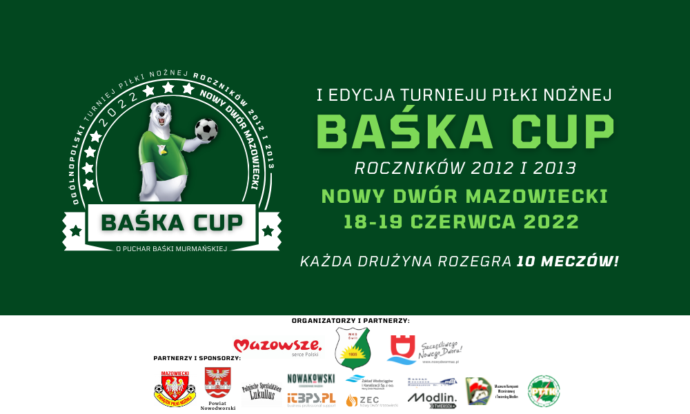 Zapraszamy na turniej „Baśka Cup” roczników 2012 i 2013!