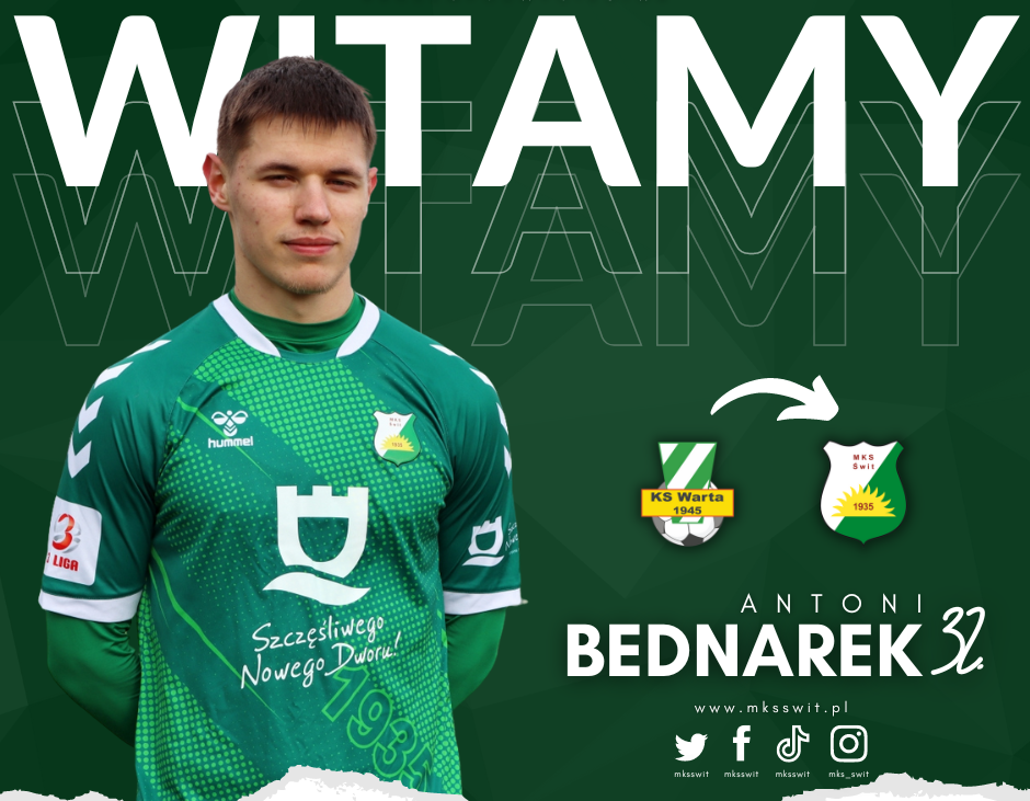 Antoni Bednarek nowym zawodnikiem Świtu